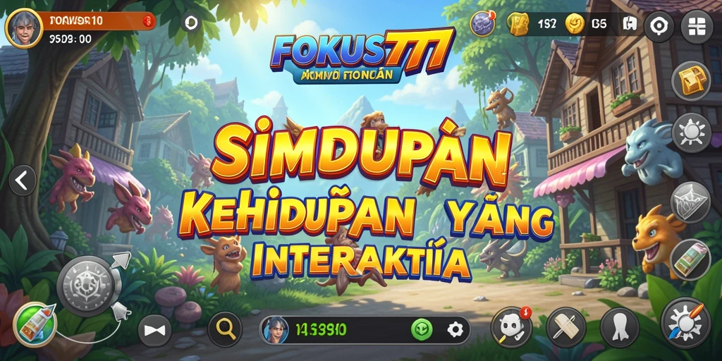 Screenshot utama FOKUS777 menampilkan gameplay interaktif dan menarik.