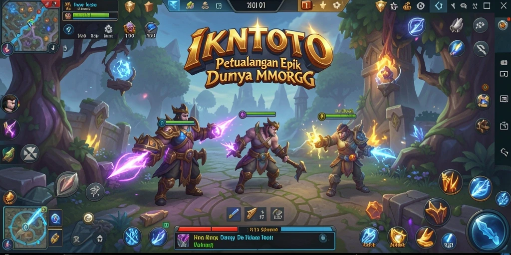Screenshot IKNTOTO menampilkan aksi seru dalam pertarungan MMORPG.