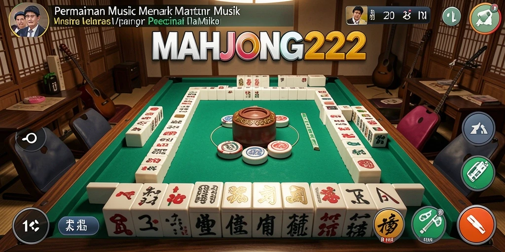 Tampilan gameplay MAHJONG222 yang menampilkan keseruan bermain musik.