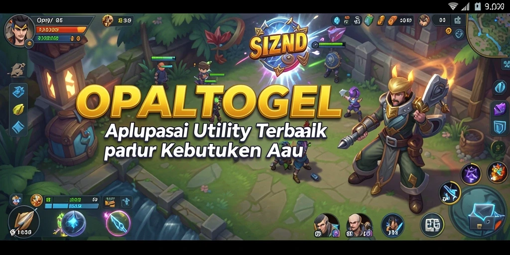 Tampilan utama OPALTOGEL dengan menu aplikasi Utility yang menarik.