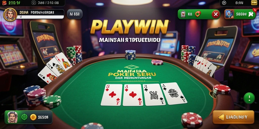 Gameplay Poker seru dengan grafis menawan di PLAYWIN.
