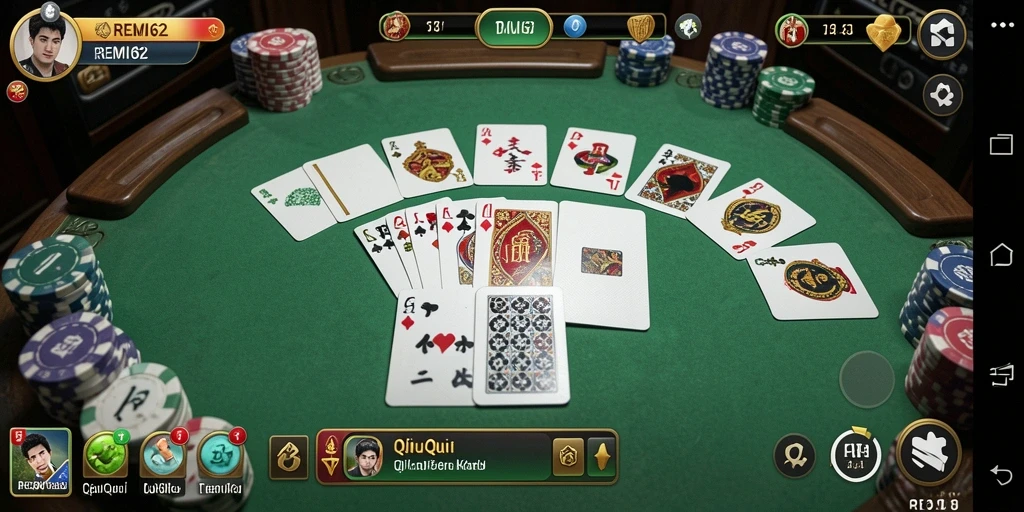 Gameplay seru QiuQiu di REMI62 dengan grafis menarik.