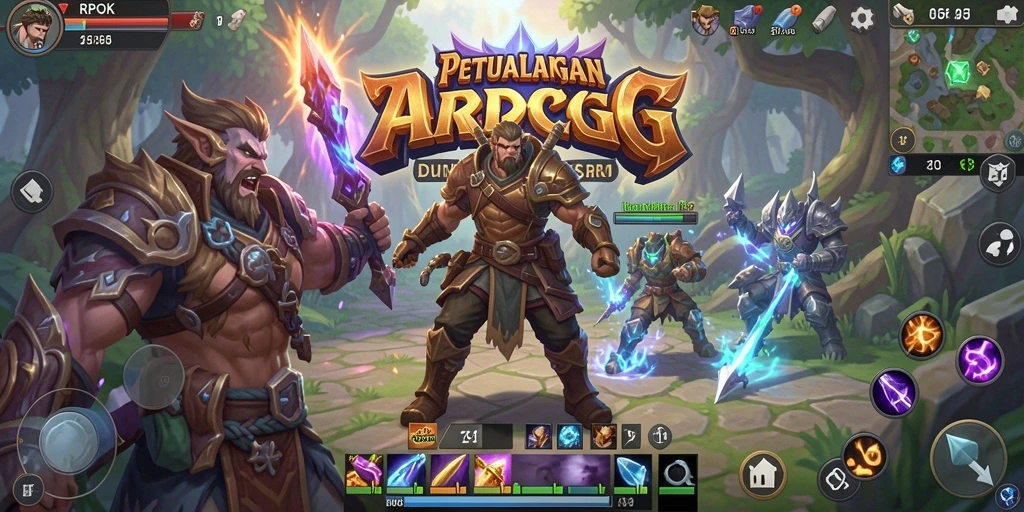 Tangkapan layar gameplay RPOK menunjukkan aksi pertempuran yang mendebarkan.