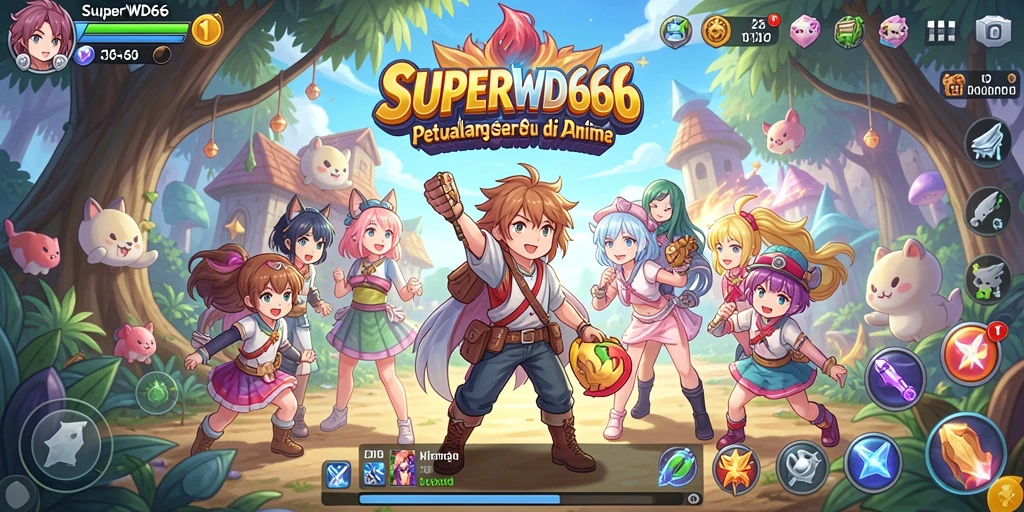 Tampilan gameplay <strong>SUPERWD666</strong> yang penuh warna dan menarik.